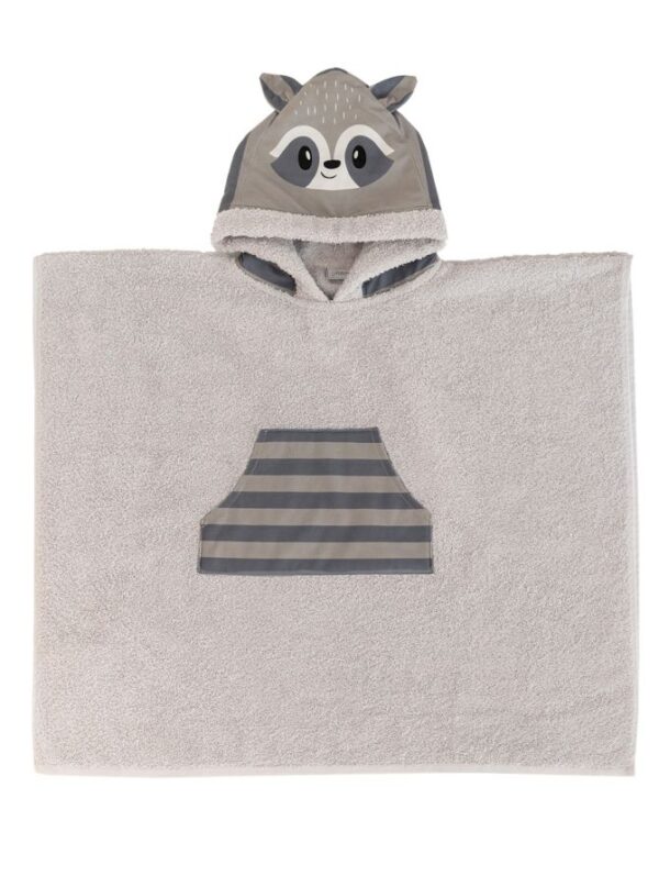 Racoon Παιδικό Poncho με φιγούρα ρακούν