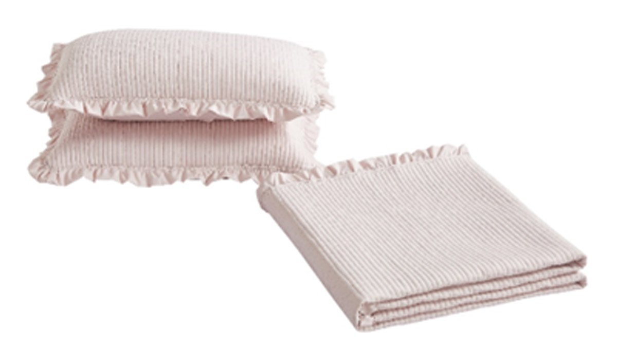 Armony Κουβερλί Pink διπλωμένο με μαξιλαροθήκες