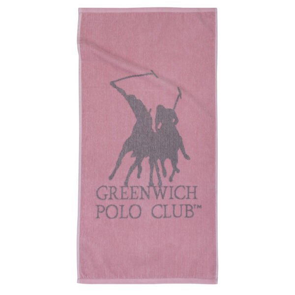 Πετσέτα Γυμναστηρίου 3037 Ροζ με λογότυπο της εταιρείας στο κέντρο, από 100% αιγυπτιακό βαμβάκι σε διάσταση 45x90 cm ροζ χρώματος