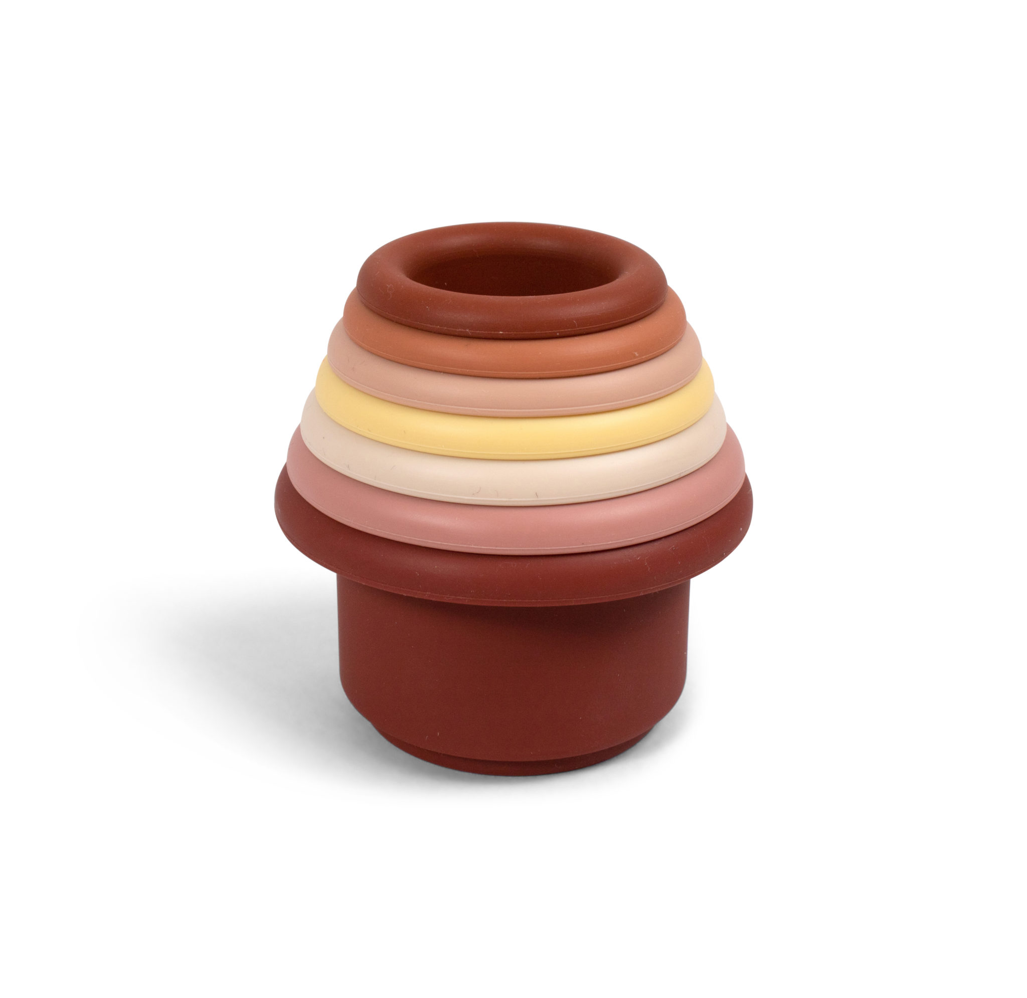 Silicone Stacking Caps Rose