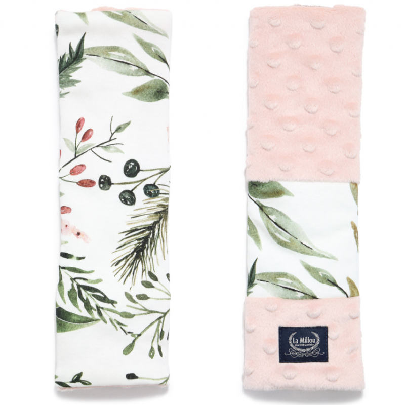 Wild Blossom Jersey Seat Belt Cover Smoke Rose