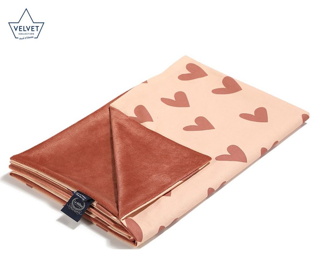 Heartbeat Velvet Λεπτή Κουβέρτα Pink Ginger