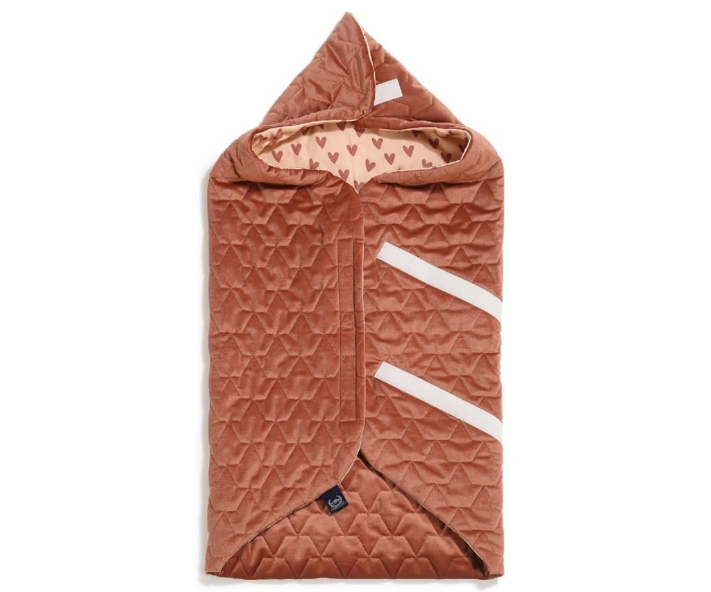 Heartbeat Κουβέρτα Car Seat Multi Pink διπλωμένη