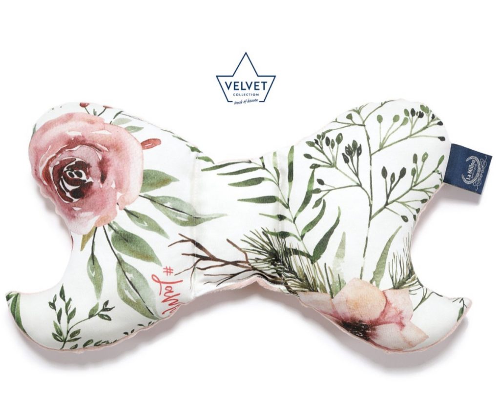 Wild Blossom Velvet Organic Jersey Angel’s Wings Smoke Rose