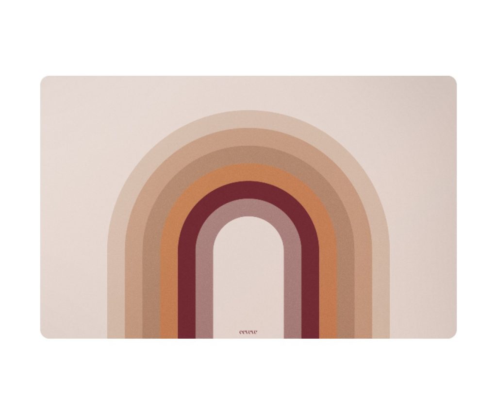 Desk Mat Retro Bow Peach