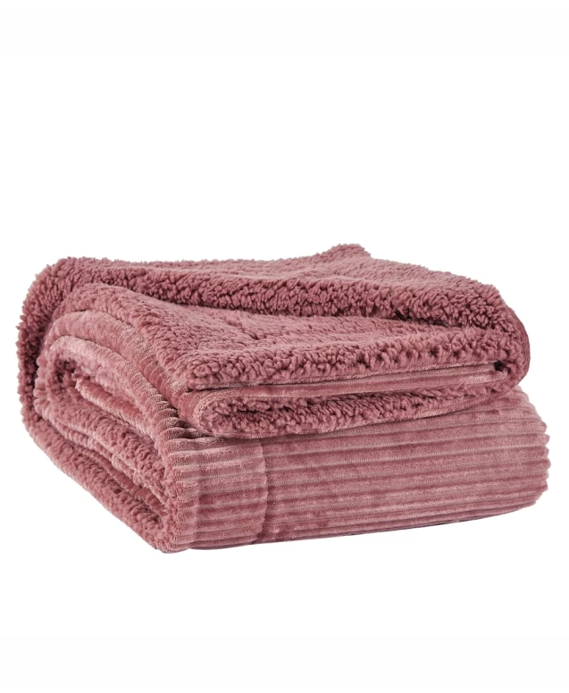 Spencer 20 Κουβέρτα Καναπέ Old Rose διπλωμένη