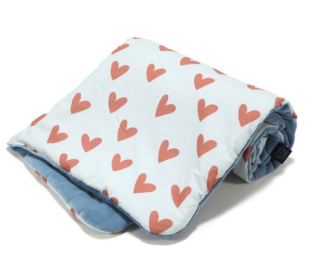 Heartbeat Cotto Κουβέρτα Blue 110x140cm