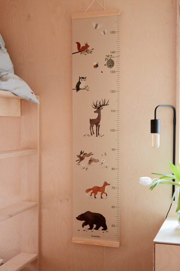 Animals Of The Forest Growth Chart κρεμασμένο σε τοίχο