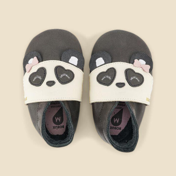 Bobux Παπουτσάκια Soft Sole Bam Bow Charcoal