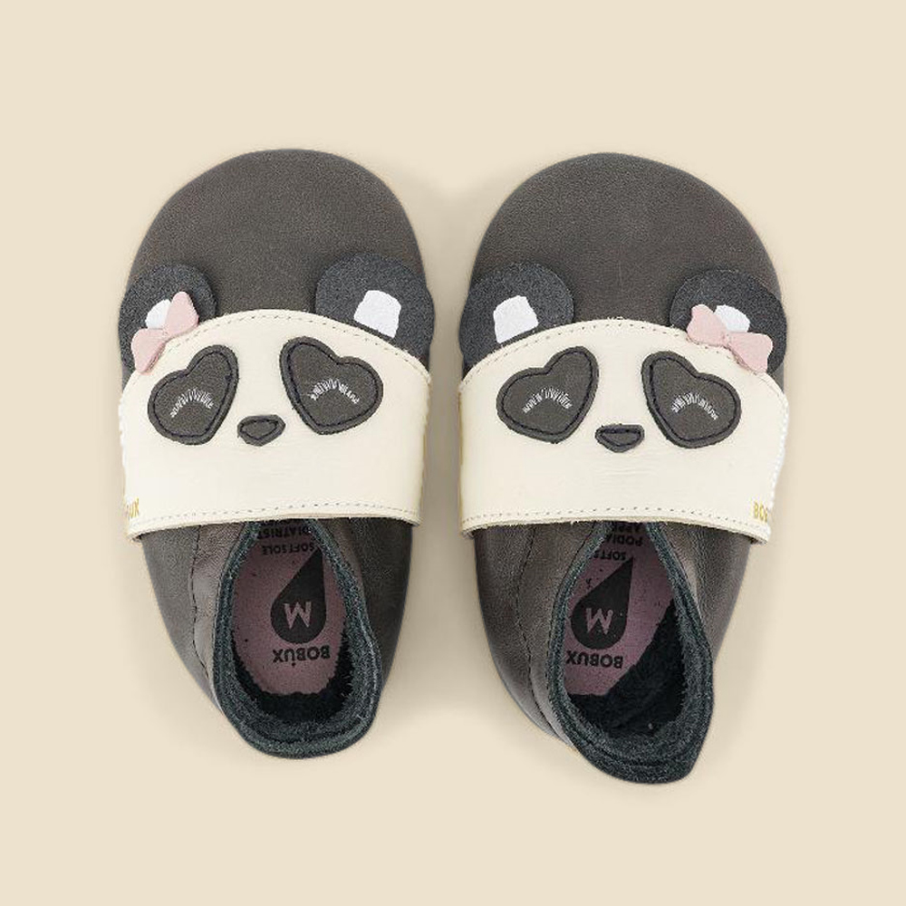 Bobux Παπουτσάκια Soft Sole Bam Bow Charcoal