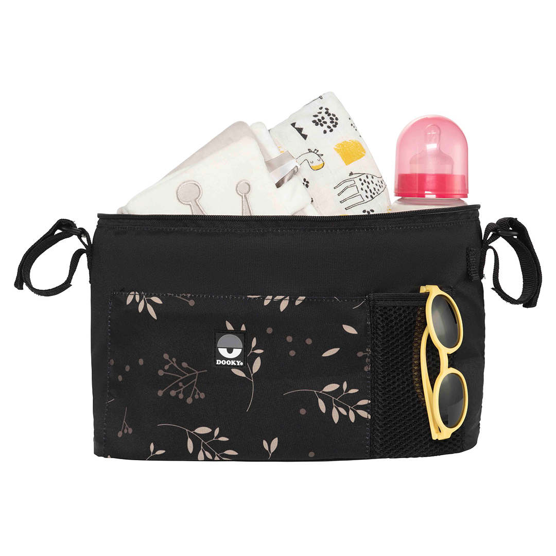 Deluxe Romantic Leaves Organizer Black
