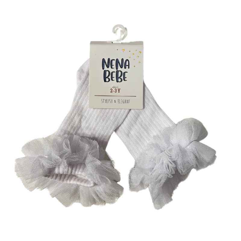 Nena Bebe 5039 Κάλτσες Classic White