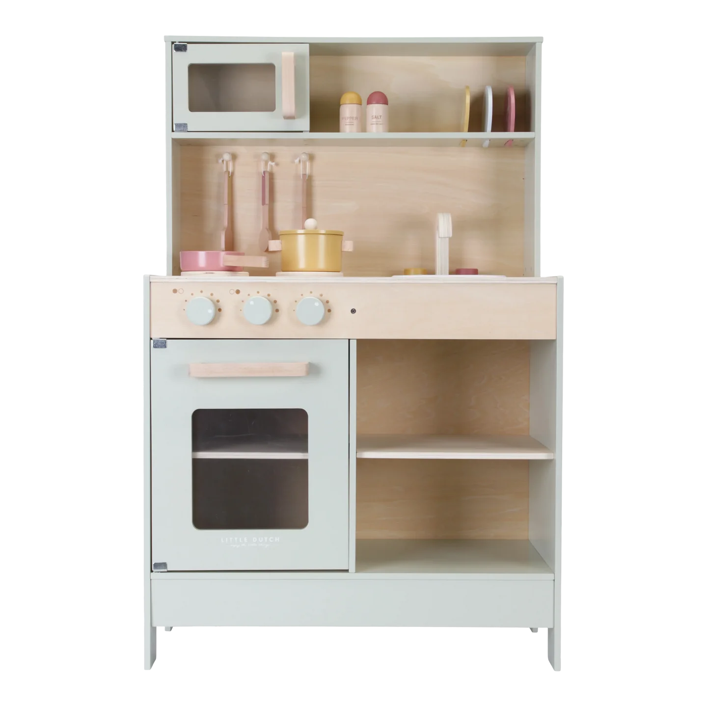 Ξύλινη Κουζίνα Με Αξεσουάρ