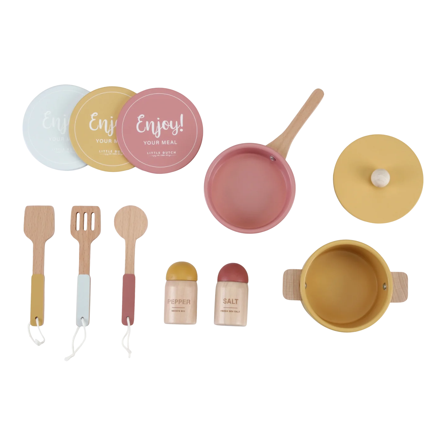 Ξύλινη Κουζίνα Με Αξεσουάρ