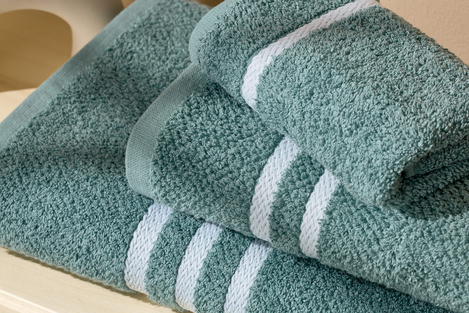 Bale Σετ Πετσέτες 3τμχ Mint διπλωμένες