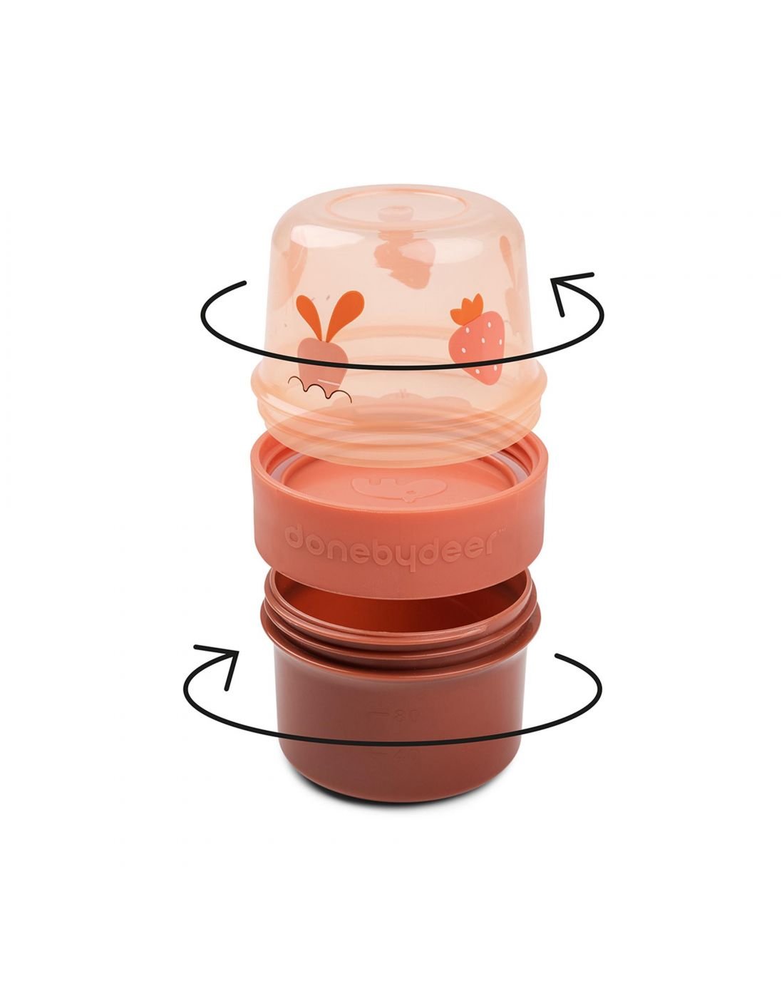 2 Way Παιδικό Δοχείο Φαγητού Birdee Papaya