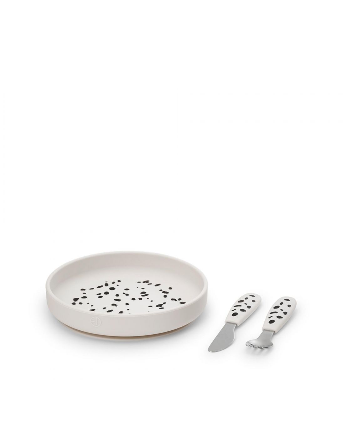 Dalmatian Dots Παιδικό Σετ Φαγητού Με Αντιολισθητική Βάση 2τμχ