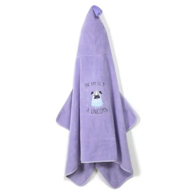 Doggy Unicorn Πετσέτα Bamboo Kid Purple