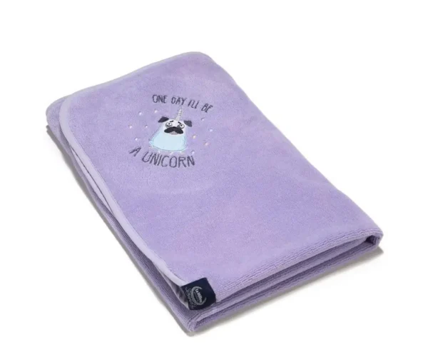 Doggy Unicorn Πετσέτα Bamboo Newborn Purple