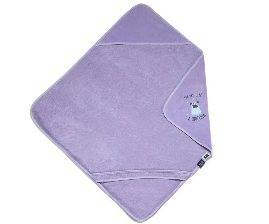 Doggy Unicorn Πετσέτα Bamboo Newborn Purple