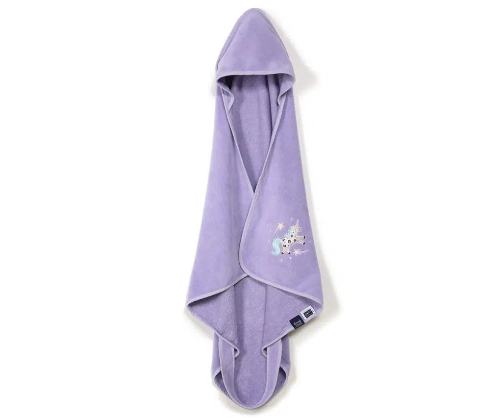 Lady Unicorn Πετσέτα Bamboo Newborn Purple
