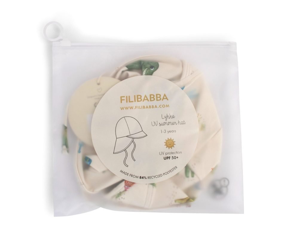 Dino Beach Lykke UV Summer Hat μέσα σε συσκευασία