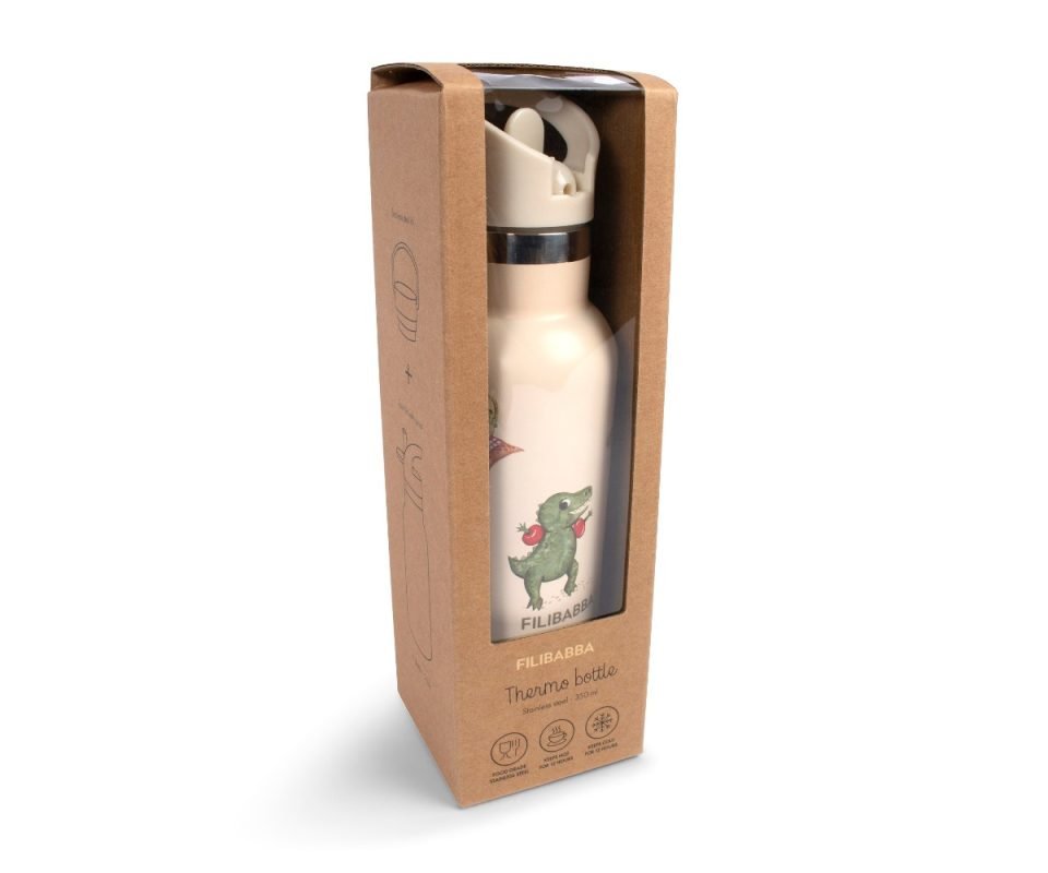 Dino Beach Stainless Steel Water Bottle