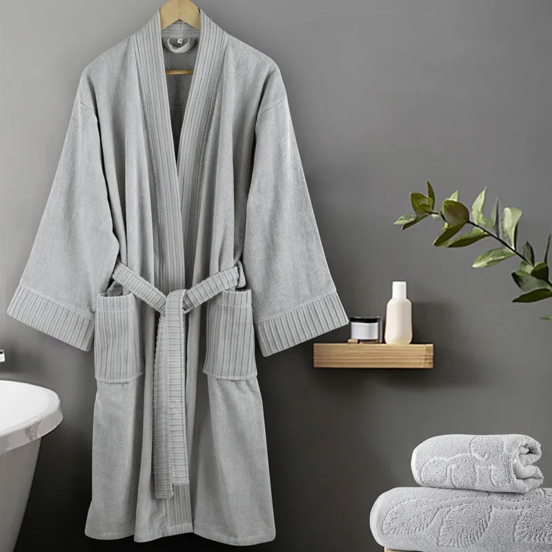 Kimono Μπουρνούζι Velvet Gray
