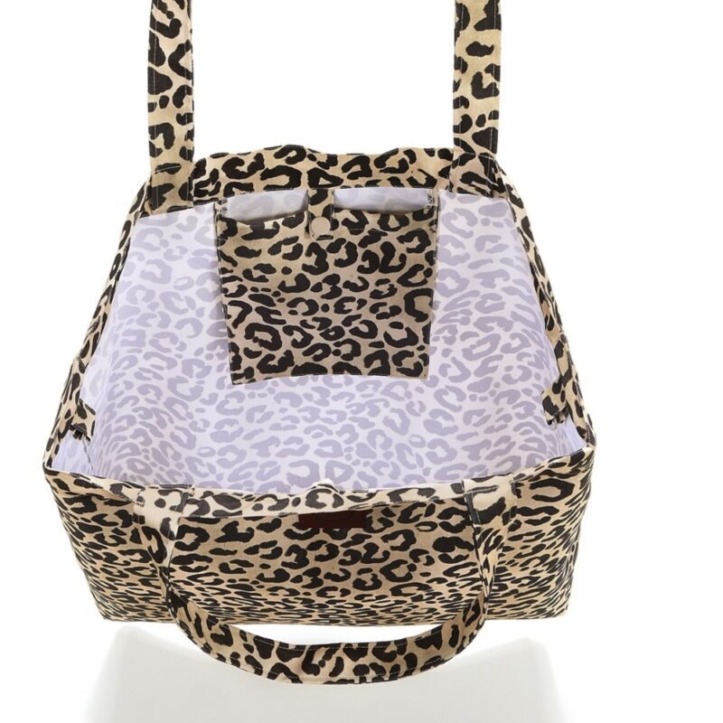 Leopard Cream Shopper Bag