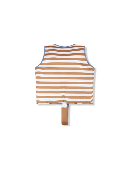 Brown White Striped Σωσίβιο Γιλέκο Κολύμβησης