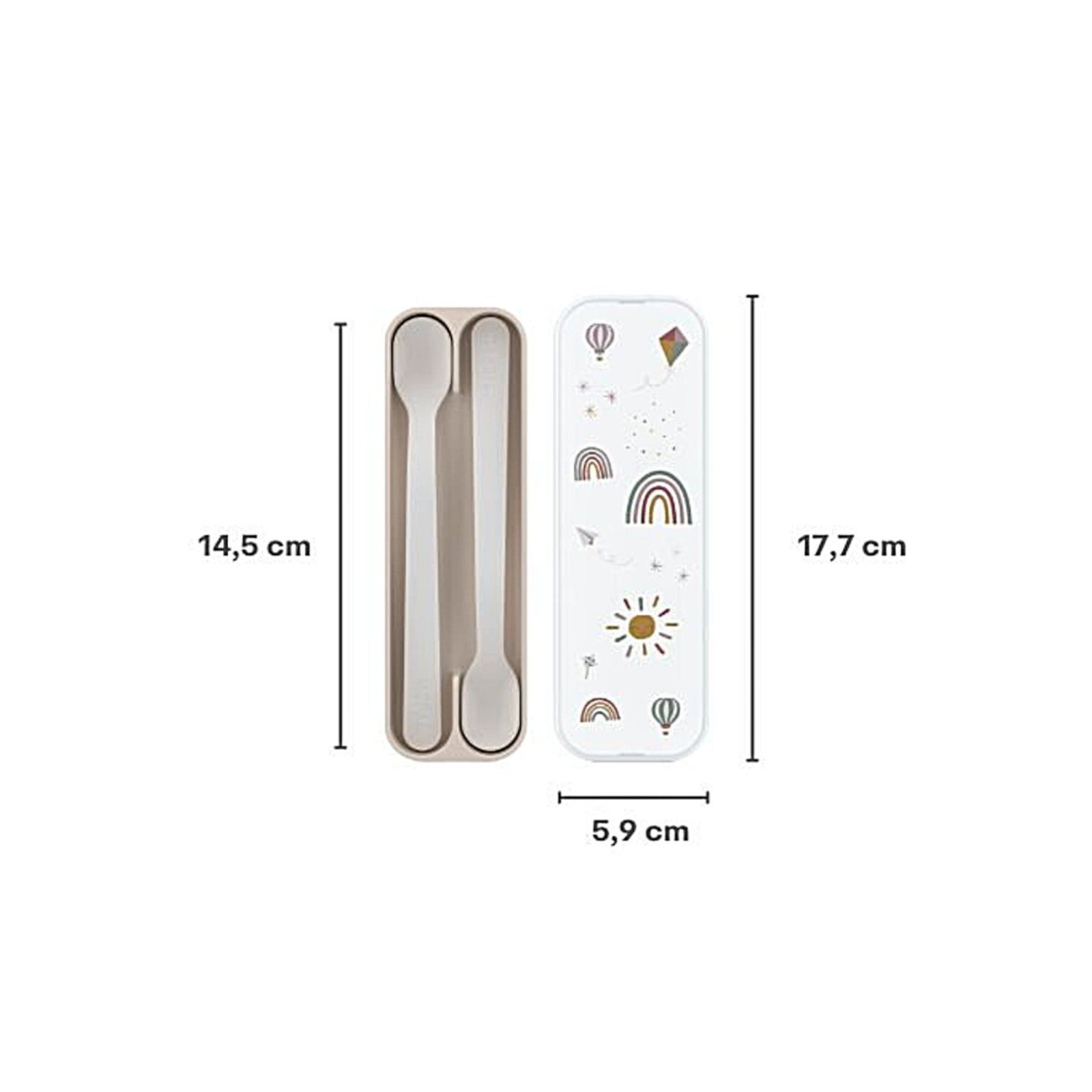 Mio Forest Friends Σετ 2 Κουταλάκια Φαγητού