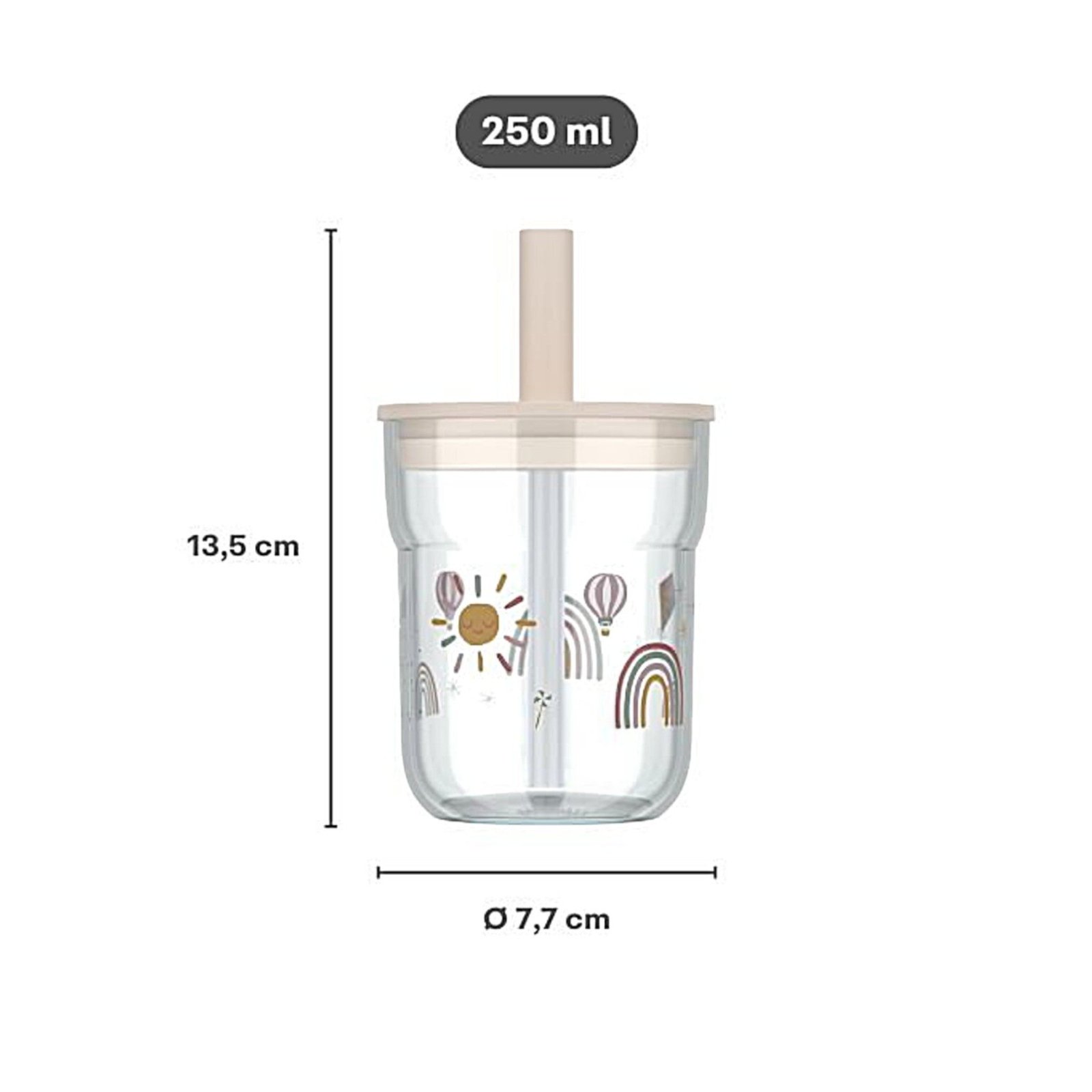 Mio Little Farm Παιδικό Ποτήρι Με Καλαμάκι