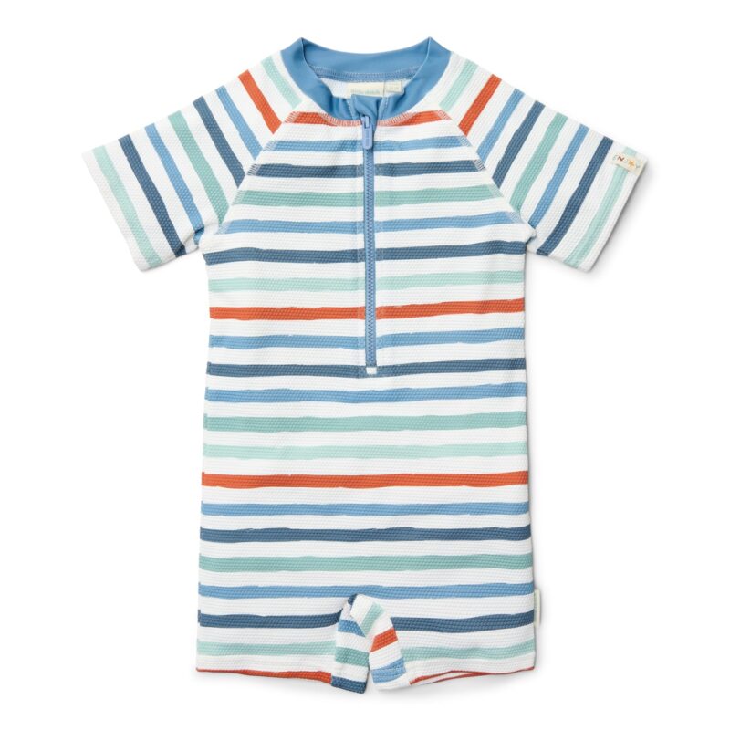 Stripes Ολόσωμο Κοντομάνικο Μαγιό Multi Colour