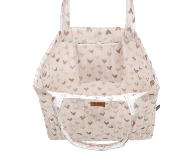 Heartbeat Ortalion Shopper Bag Beige
