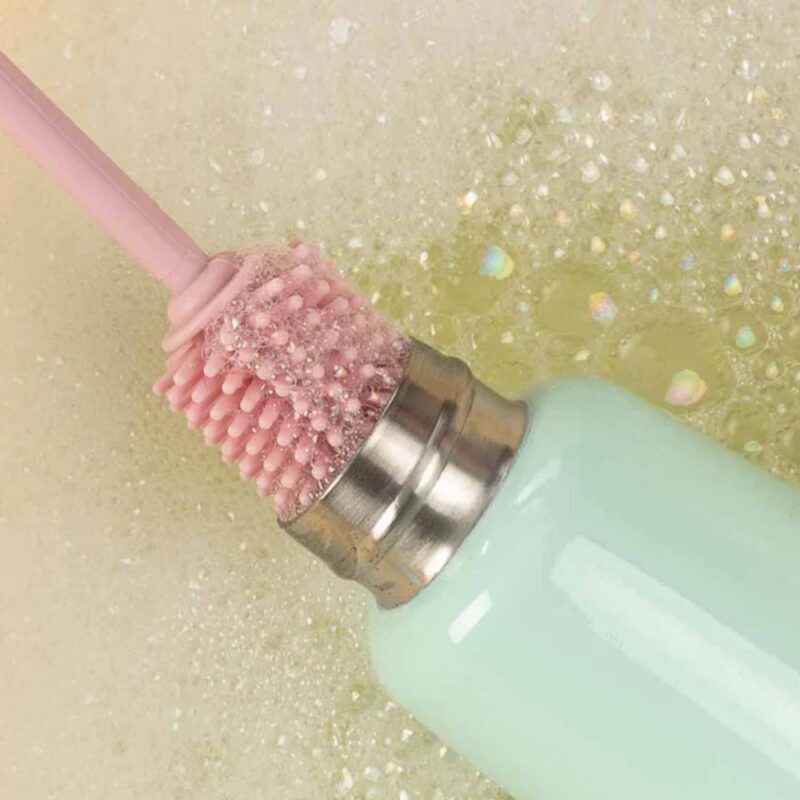 Water Bottle Cleaning Brush Pink