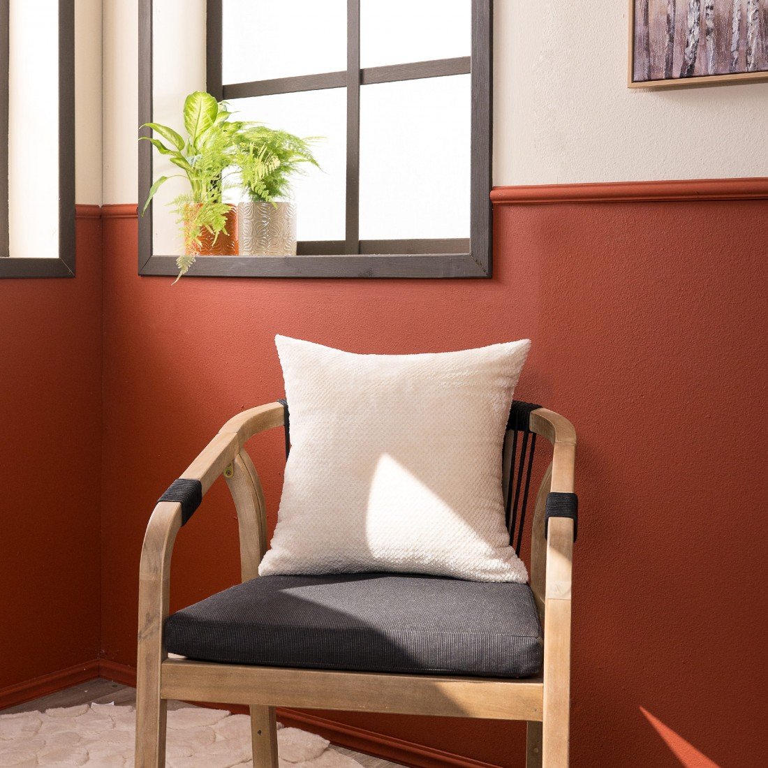 Bruno 02 Μαξιλαροθήκη πάνω σε καρέκλα