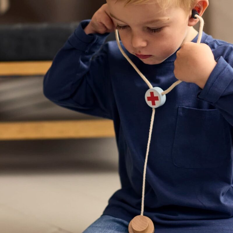 Play Set Wooden Toys Little Doctor