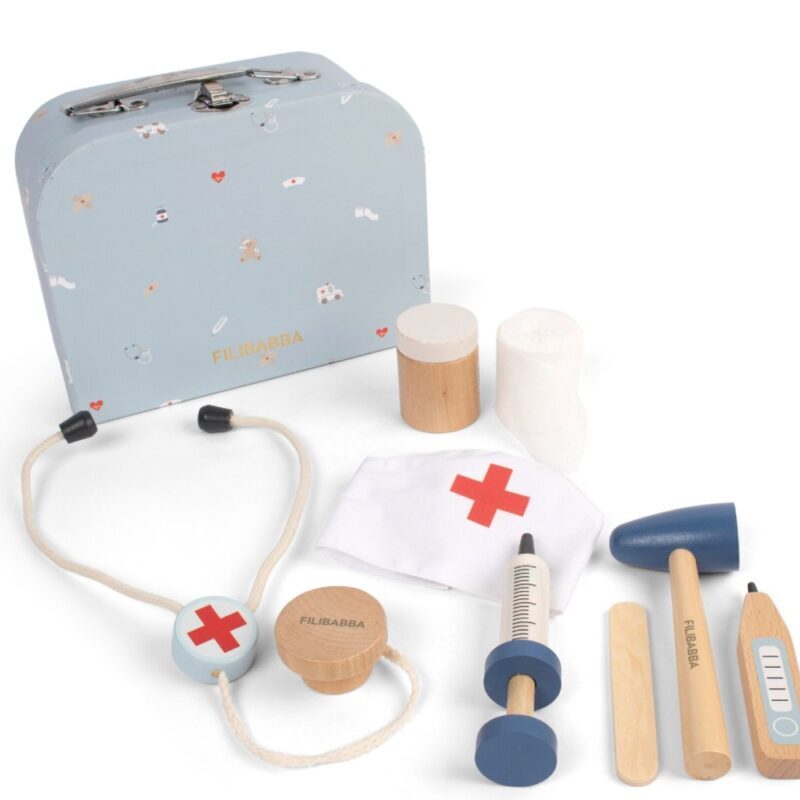 Play Set Wooden Toys Little Doctor