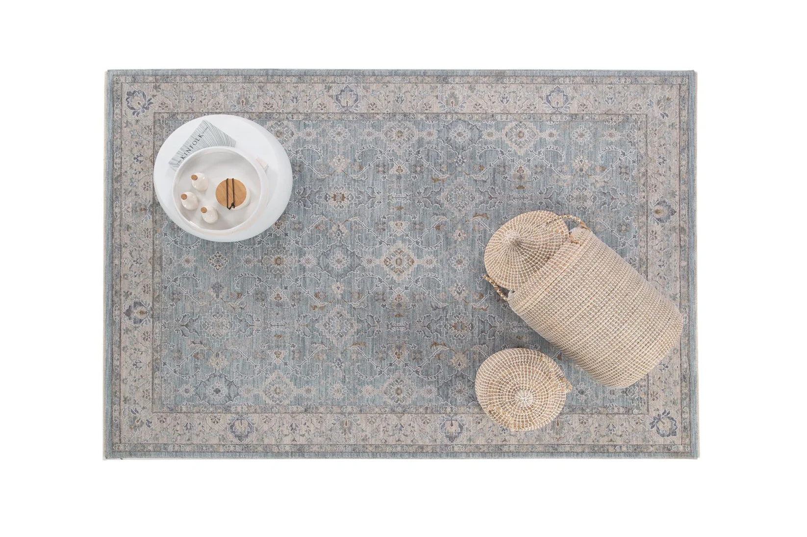 Tabriz Χαλί 839 Blue 2 Διαστάσεις στρωμένο