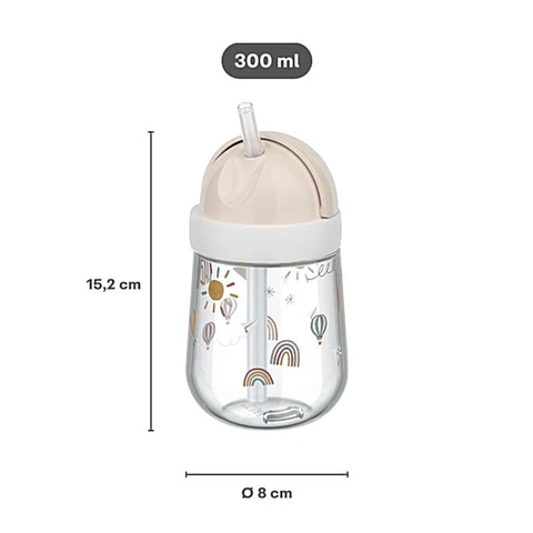 Fairy Garden Εκπαιδευτικό Ποτηράκι Με Καλαμάκι 300ml