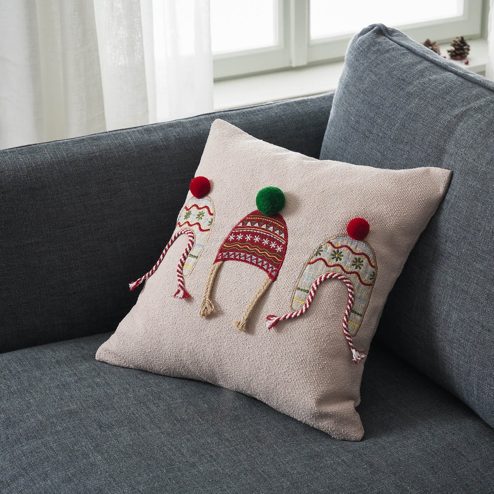 Xmas 298 Μαξιλαροθήκη πάνω σε καναπέ
