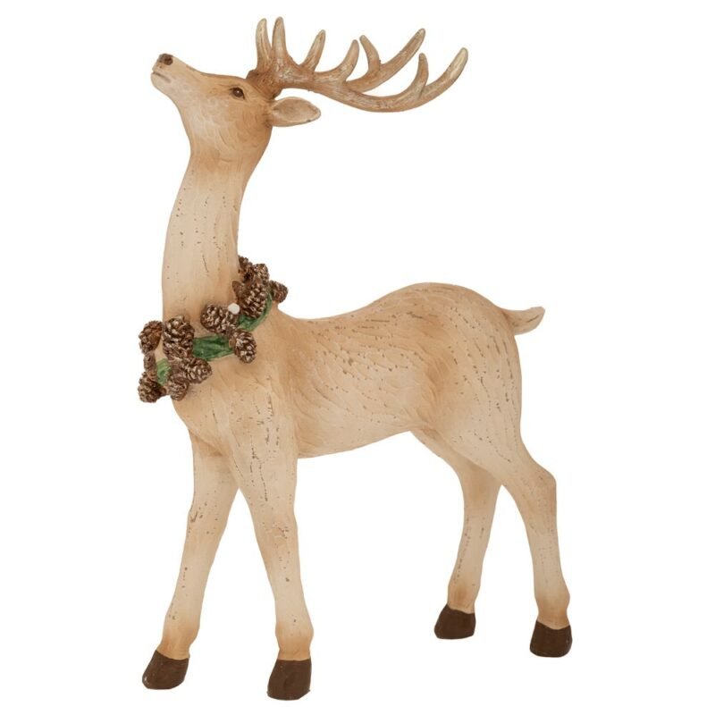 Όρθιο Ελάφι Με Χρυσά Κέρατα Που Κοιτάει Ψηλά