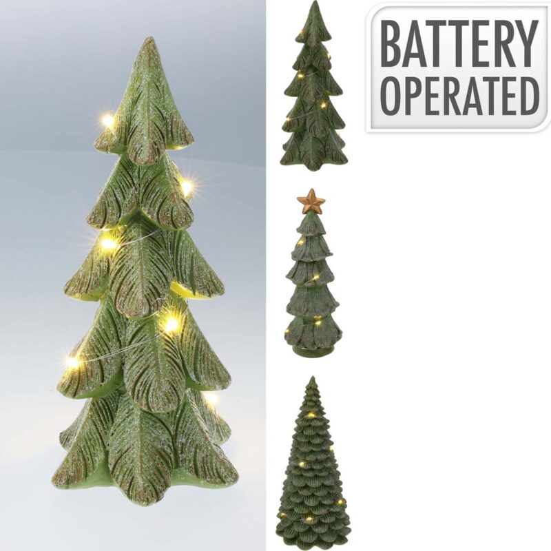 Χριστουγεννιάτικο Δέντρο Χριστουγέννων Led 29cm 3 Σχέδια