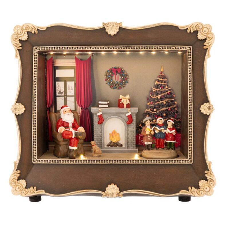 Κάδρο Δωμάτιο Αϊ-Βασίλη Με Φως-Μουσική Μπαταρίας