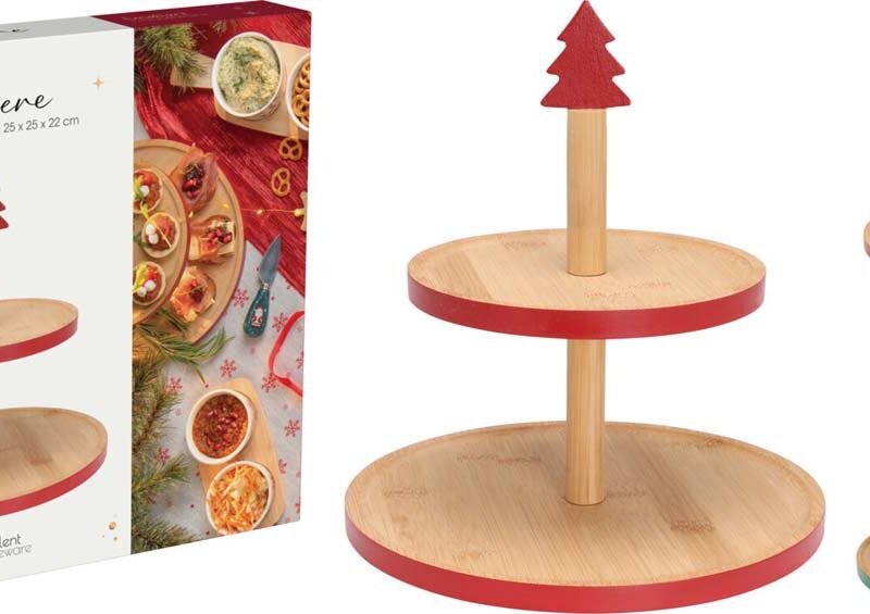 Χριστουγεννιάτικη Εταζέρα Με Δέντρο 2 Χρώματα