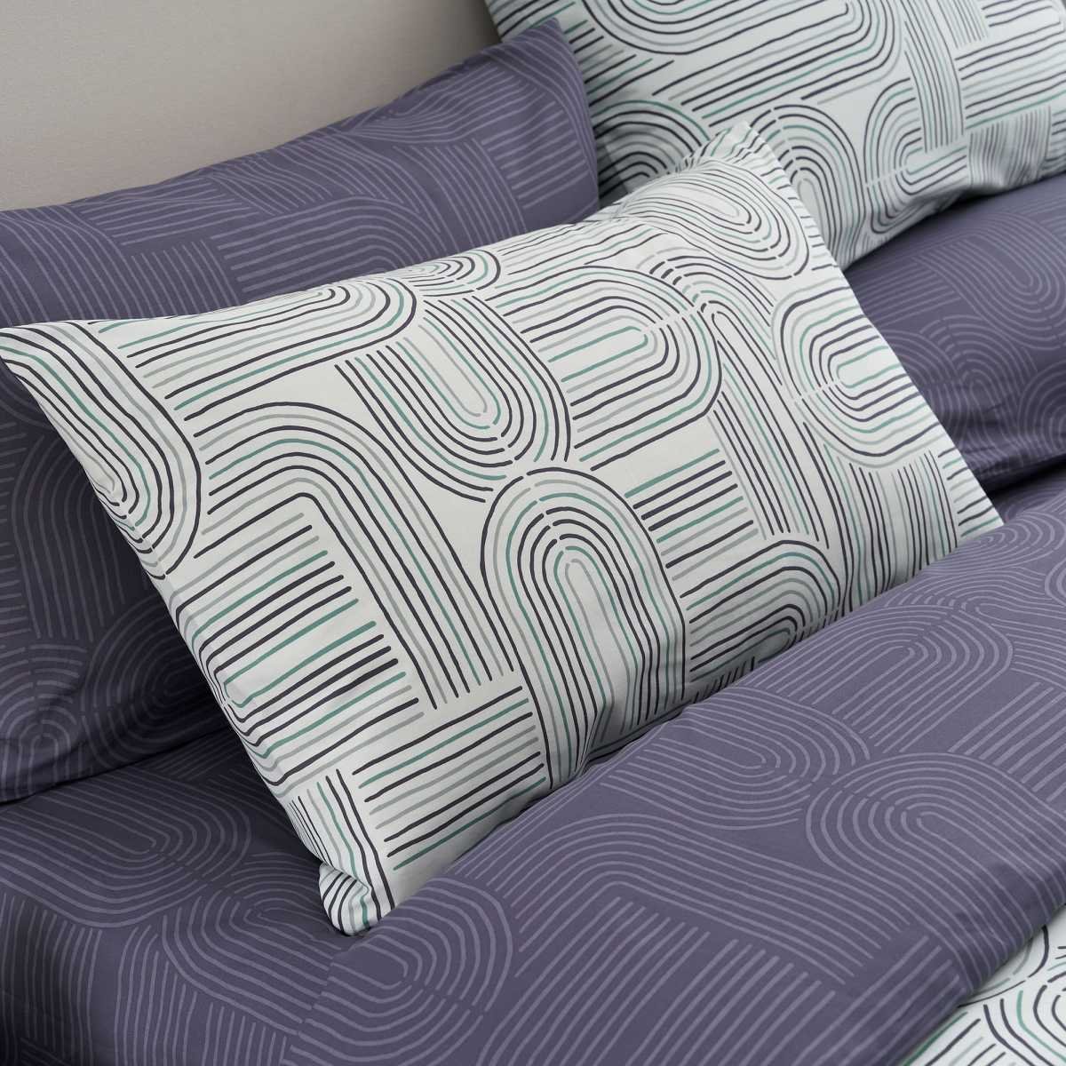 Lorena-2 Σετ Σεντόνια Υ/Δ 4τμχ στρωμένα σε κρεβάτι