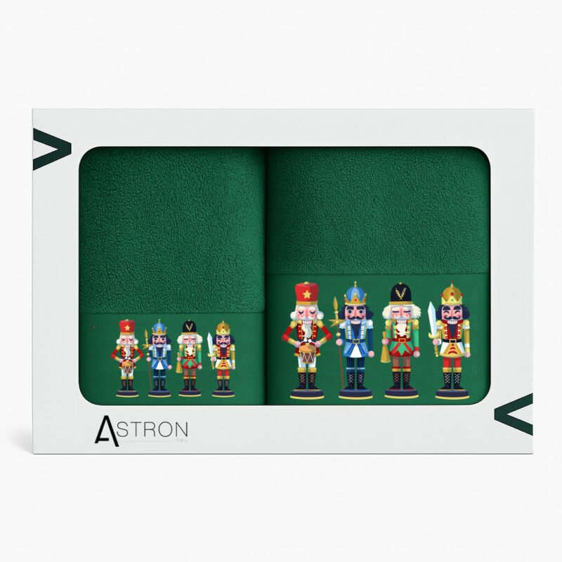 Nutcrackers Σετ Χριστουγεννιάτικες Πετσέτες 2τμχ