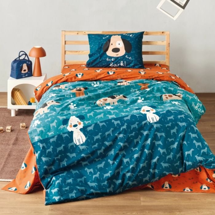 Pongo Σετ Σεντόνια Μονά 3τμχ στρωμένο σε κρεβάτι