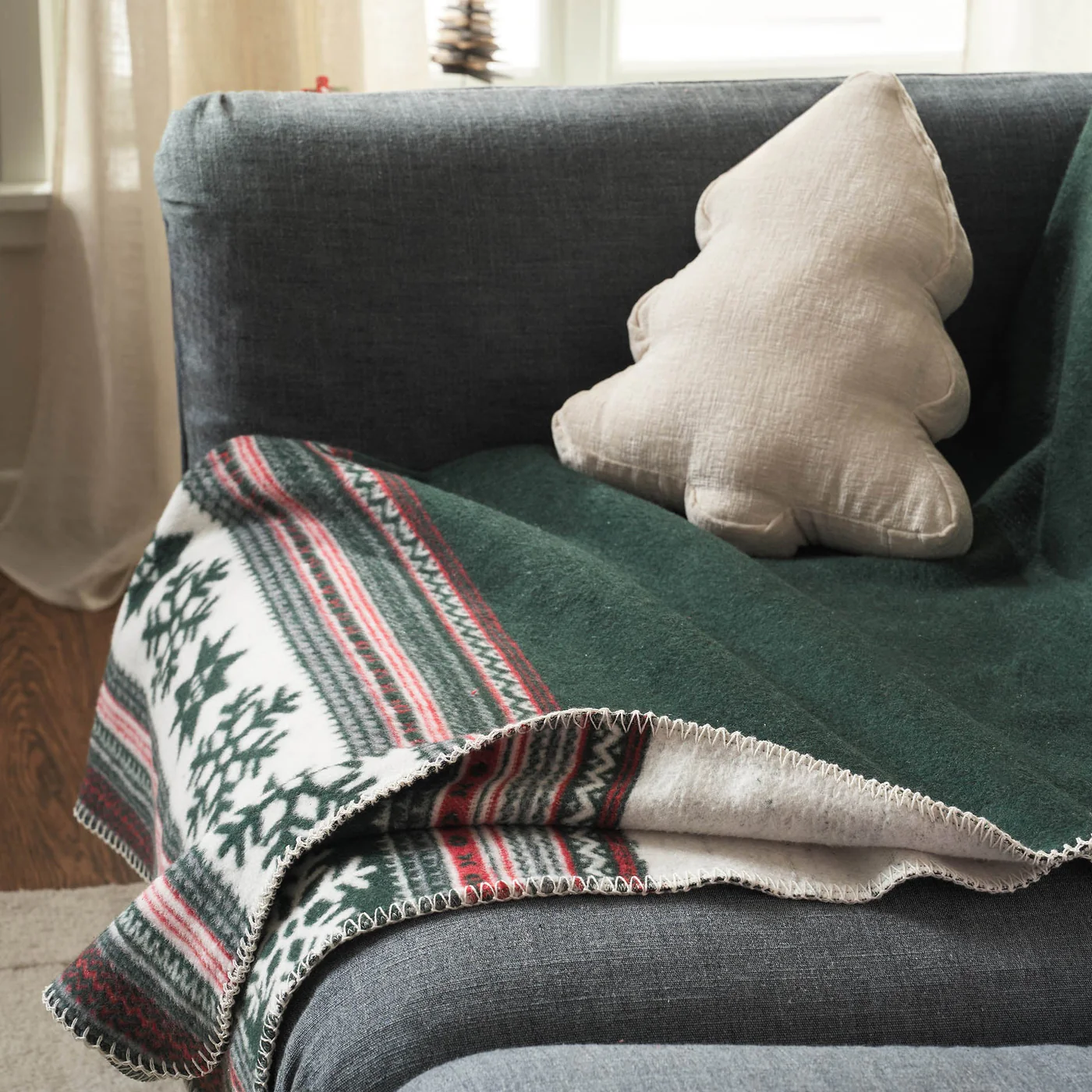 Waffle 461 Κουβερτάκι Καναπέ στρωμένο σε καναπέ