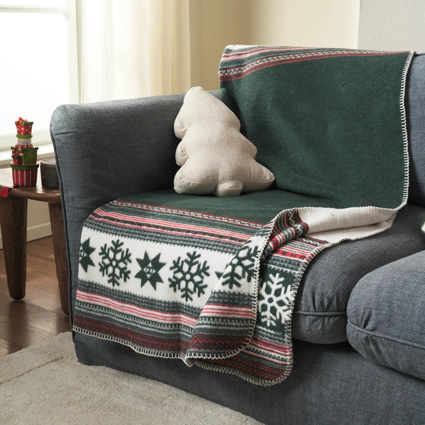 Waffle 461 Κουβερτάκι Καναπέ στρωμένο σε καναπέ